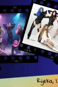 Kolaž fotografija Harem Girls i dvaju crno-bijelih portreta u okvirima filmske vrpce, uz logotip desete Smoque na plavoj pozadini.